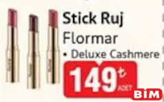 FLORMAR STİCK RUJ DELUXE CASHMERE fiyat ve kampanya bilgisi